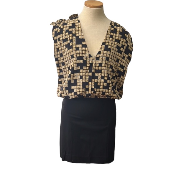 Alexander Wang Silk Patterned Mini Dress, size 6 - Picture 3 of 16